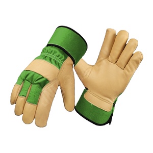 Gants de sécurité industriels en cuir pleine fleur grainé de vachette, modèle Canadian Rigger, avec protection anti-coupure intégrale de la paume et du pouce, très demandés - Product Image 6