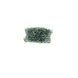 Zafiro Azul Verdoso Natural Sin Tratar de 1 mm y 1,25 mm, Calibrado, Corte Diamante, Redondos, Grado AAA, Piedra Preciosa Suelta, Corte Brillante - Product Image 2