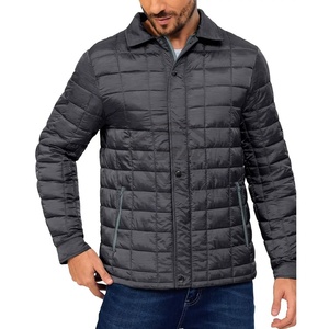 Veste matelassée en gros, logo personnalisé, OEM imprimé, veste d'hiver personnalisée de haute qualité pour hommes, veste matelassée avec poches - Product Image 2
