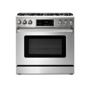 Forno a <span class=keywords><strong>Gas</strong></span> Indipendente Hyxion in Acciaio Inox da <span class=keywords><strong>36</strong></span> Pollici con 6 Bruciatori, Display LCD e Pannello Touch per Uso Domestico - Product Image 4