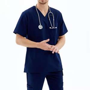 Medical Scrubs Uniforms <b>Women</b> Scrub Nurse Uniform <b>Top</b> for Hospital OEM Service - Product Image 3