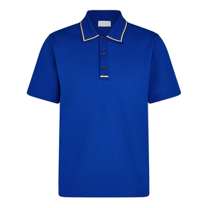 Mosaic Impex hombres 100% algodón para Polo camiseta de alta calidad clásico Color sólido gran oferta lienzo rayas cuello totalmente algodón Polo - Product Image 6