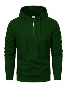 Premium Quality <b>Quarter</b> <b>Zip</b> Pullover Sweatshirts <b>Men</b> Heavyweight Cotton <b>Fleece</b> <b>Men</b> Hoodies Unisex Thick Comfortable Stylish - Product Image 2