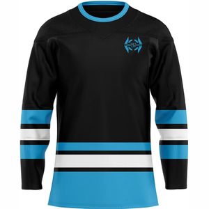 Vente en gros de maillots d'entraînement de hockey sur glace personnalisés de haute qualité, service OEM, couleurs personnalisées, maillot 100% polyester en maille - Product Image 2