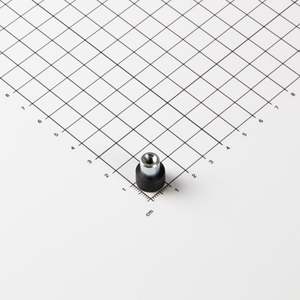 Sistema magnetico gommato Ø12x7mm con boccola filettata - Product Image 1