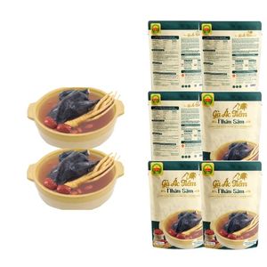 Pollo negro de cocción lenta listo para comer con sopa nutritiva de Ginseng 350g 24PS ISO HACCP OEM comida saludable mayorista de Vietnam - Product Image 6