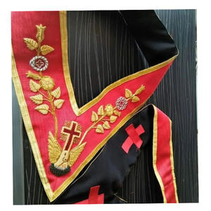 Collar de Regalia de maestros reales y selectos de calidad masónica en azul con bordado de lingotes de oro Masonic Regalia Grand Master 2025 - Product Image 2