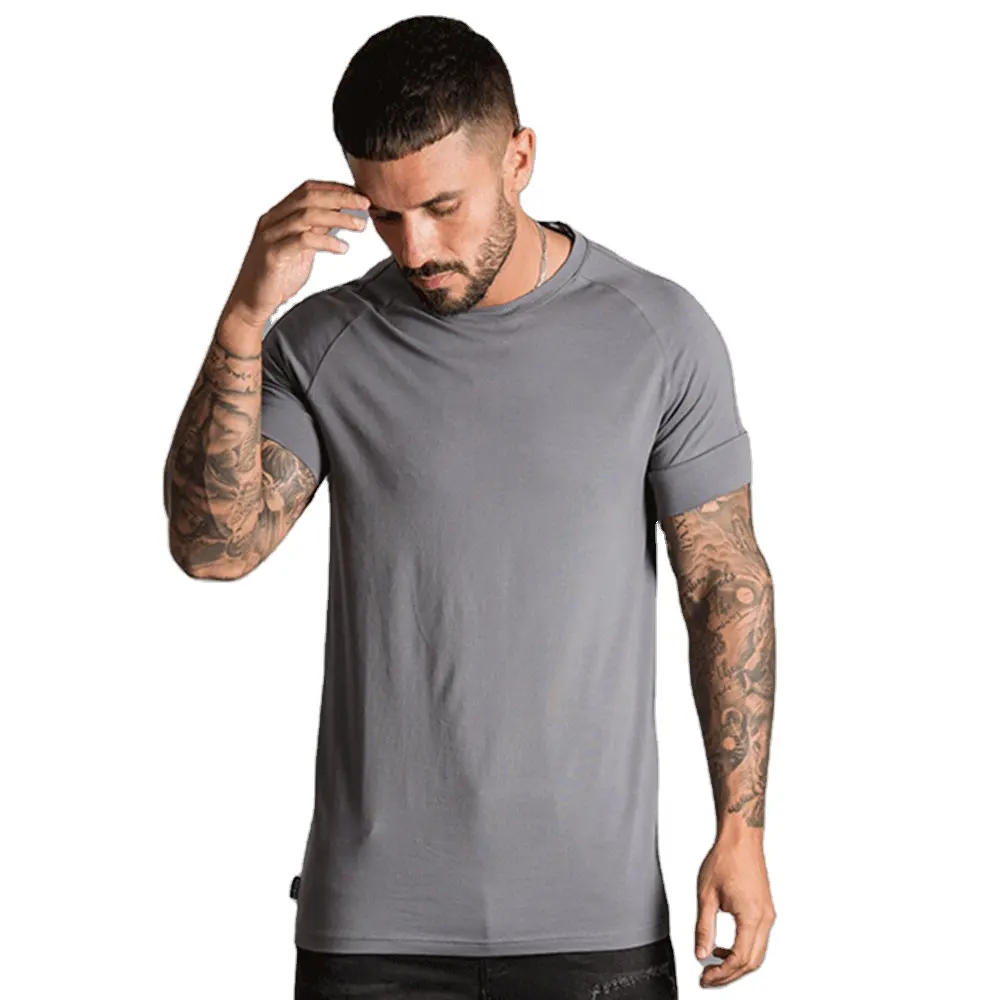Özel toptan Mens boş % 100% pamuk Tshirt Logo baskı erkekler için yüksek kalite düz büyük beden tişört boyutu T shirt