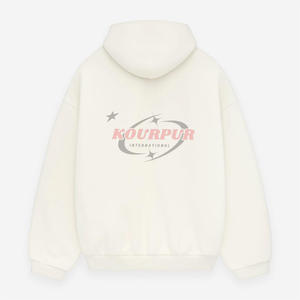 Sweats à capuche surdimensionnés brodés sur mesure OEM, sweats à capuche grande taille pour hommes, sweats à capuche en molleton français 450+ GSM pour hommes - Product Image 6