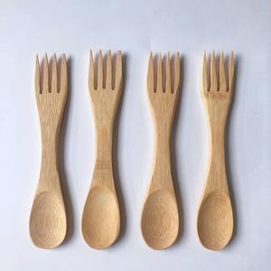 Spork de bambú ecológico versátil, el más vendido al por mayor, el precio más barato, sporks naturales hechos en Vietnam - Product Image 4