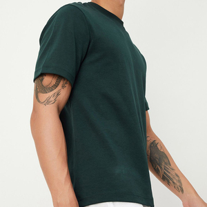 เสื้อยืดคอกลมแขนสั้นของผู้ชายเสื้อลำลองสีต่างๆทำจากผ้าฝ้าย100% - Product Image 3