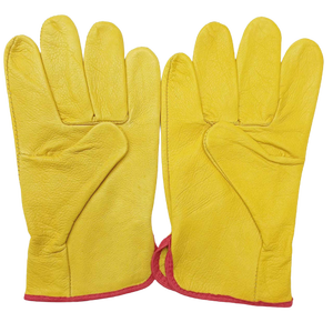Gants de travail de sécurité de protection des mains en cuir de vachette pour hommes et femmes gants de conduite en cuir meilleur prix qualité du fabricant - Product Image 1