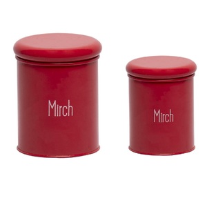 Khô Gia Vị <span class=keywords><strong>Container</strong></span> Nhỏ Nồi Sắt Có Thể Lưu Trữ Hộp Tinplate Kim Loại Cho Nến <span class=keywords><strong>Jar</strong></span> Màu Đỏ Sắt Có Thể Lạnh Lưu Trữ - Product Image 2
