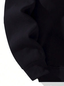 High Quality Cotton Quarter Zip Oversized <b>Hoodies</b> <b>Thick</b> Fleece Drop Shoulder Plain Blank Custom <b>Men</b> <b>Hoodies</b> - Product Image 4