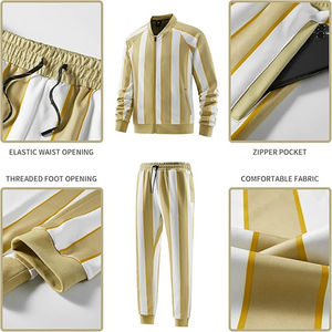 Ensemble 2 pièces de survêtement en polaire de couleur unie pour hommes et femmes pour la saison d'hiver - Product Image 3