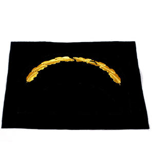 Bordado a mano oficial uniforme pico gorra personalizada lingotes de oro bordado picos ceremonial oficial pico gorras - Product Image 1