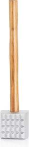 Wood Handle Aluminum <b>Meat</b> Tenderizer/<b>Mallet</b>/Hammer, 13-Inch Overall Brown Wood <b>Meat</b> <b>Mallet</b> Tenderizer Tool - Product Image 2