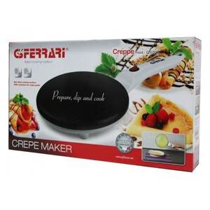 Máquina para Hacer Crepas y Panqueques Eléctrica de 800W, 20cm, Blanca y Negra, G10306 - Product Image 2