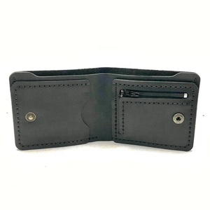 Monedero de lujo pequeño Delgado tarjetero billetera con clip para dinero billetera de cuero genuino para hombres - Product Image 4