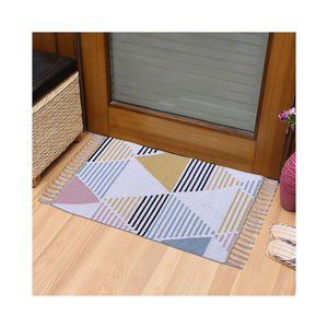 Ensemble de tapis en coton brodé à la mode doux et lisse pour chambre à coucher et salon utilisation de prière disponible au prix de gros - Product Image 4