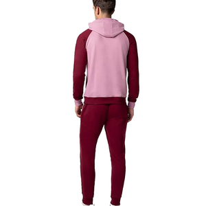 Ensembles de survêtement respirant de couleur unie pour hommes personnalisés ensemble de survêtement pull-over deux pièces en polaire - Product Image 6
