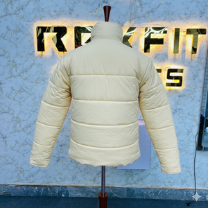 Nueva moda de calidad superior mejor edición hombres crema puffer chaqueta hombres poliéster nylon chaquetas High Street hombres puffer chaquetas - Product Image 2