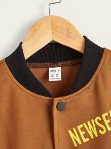 Personnalisable pour hommes et femmes College Baseball Varsity Jacket Vente en gros Blank Plain Canvas Jacket avec taille Logo Options de couleur - Product Image 6