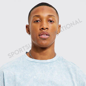 เสื้อยืดโอเวอร์ไซส์ทรงหลวมสไตล์วินเทจ ผ้าคอตตอนถัก 100% คุณภาพสูง น้ำหนัก 280 กรัม สีพื้น แฟชั่นลำลองสำหรับผู้ชาย - Product Image 4