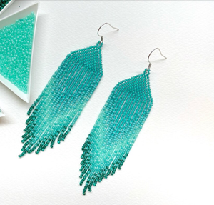 Boucles d'oreilles à franges de qualité supérieure - Or - Longues - Product Image 2