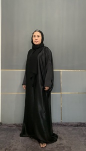 Robe Abaya en Polyester Imprimé Rose pour Toutes Tailles Vêtement Traditionnel Musulman pour la Prière des Adultes - Product Image 4