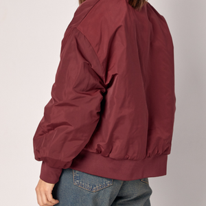 แจ็คเก็ตบอมเบอร์2024สำหรับผู้หญิง, แจ็คเก็ตบอมเบอร์แจ็คเก็ตมีซิปน้ำหนักเบาพิมพ์ลายลำลองกันน้ำฤดูใบไม้ร่วง - Product Image 2