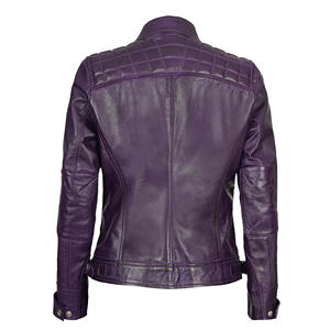 Marron Qualité Prix Qualité supérieure Conception personnalisée Veste en cuir véritable pour femmes de taille adulte Veste en cuir pour femmes - Product Image 3