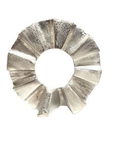 Bureau de salon personnalisé décoratif à vendre Sculpture en feuille coulée entièrement en aluminium avec bureau de salon personnalisé en nickel - Product Image 4