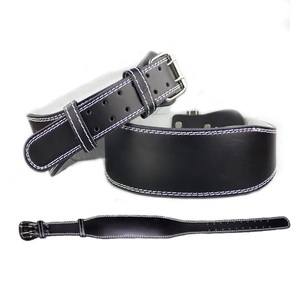 GAF Gym Cinturón de entrenamiento de levantamiento de pesas Cintura Cinturón de soporte para la espalda Soporte de cuero de vaca Cinturón de levantamiento de pesas para hombres y mujeres - Product Image 5