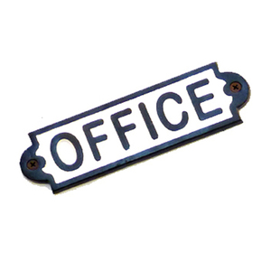 <b>Cast</b> Iron Sign Plate "OFFICE" for Doors Sign Hot Selling <b>Cast</b> Iron Name Plates <b>Cast</b> Iron Office Door Sign - Product Image 2