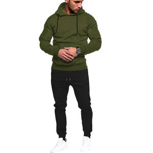 Pantalons de survêtement à capuche pour hommes Ensembles de jogging en polyester avec logo personnalisé pour l'échauffement du sport Survêtements pour hommes Combinaisons de survêtement unisexes - Product Image 1
