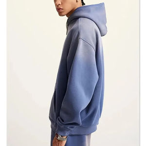 Conjunto de Chándal de Invierno Unisex con Lavado Ácido, Personalizado OEM, Sudadera con Capucha Oversize, Pantalones de Chándal de Forro Polar, Estampado de Logotipo, Tallas Grandes 100% - Product Image 3