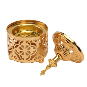 Quemador de Incienso Religioso Personalizado de Color Dorado, Luz Nocturna Bakhoor para Decoración del Hogar, Natural y Duradero - Product Image 1
