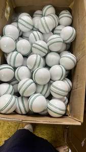 Balles de cricket en cuir international, 22,5 cm, multicolores, 156 g, qualité supérieure, blanches, cousues à la main - Product Image 2