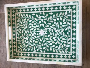 Premium Eco-Friendly Resin and MDF Inlay Serving Tray for <b>Kitchen</b> <b>Decor</b> and Wedding Parties - Product Image 5