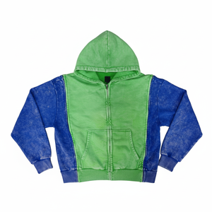 Nouveau style, meilleur matériau, sweat à capuche zippé avec deux panneaux, délavé à l'acide, prix bas, fabricant de premier plan, sweats à capuche personnalisés pour hommes - Product Image 5