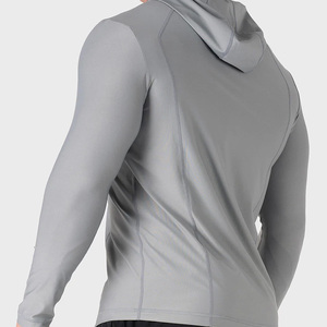 Venta al por mayor personalizado Mens Pullover Hoodie manga larga ropa de gimnasia - Product Image 3