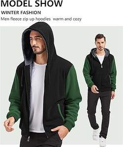 Sudaderas Casuales de Invierno para Hombre, Color Sólido, 100% Algodón, Forro Polar, Corte Regular, Secado Rápido y Transpirable, Alta Calidad, Personalizable - Product Image 6