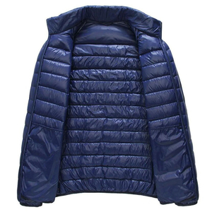 Veste en duvet de canard et d'oie ultralégère en nylon noir de qualité professionnelle pour l'extérieur, pas cher - Product Image 3