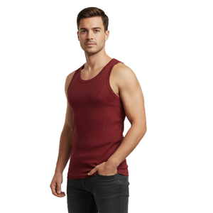 Camiseta Deportiva sin Mangas para Hombre, Informal, de Punto, Transpirable, 100% Algodón, para Entrenamientos - Product Image 3