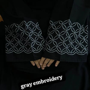 Elegante modesto bordado a mano Formal mujer Abayas tradicional Dubai vestidos musulmanes tela transpirable - Product Image 1