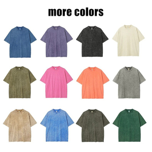 T-shirt à manches courtes pour homme, de haute qualité, 100% coton, surdimensionné, imprimé sur mesure, poids lourd 210g, respirant, écologique - Product Image 4