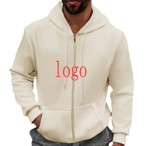 เสื้อมีฮู้ดผ้าฝ้ายแท้มีฮู้ดสำหรับผู้ชายผ้าคอตตอนแท้หนาอบอุ่นออกแบบได้ตามต้องการ - Product Image 2