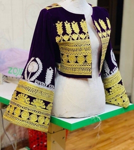 ชุดเดรส kuchi สไตล์วินเทจแบบดั้งเดิมชาติพันธุ์โบราณอัฟกานิสถาน/ปากีสถานชุดเดรสโคชิหลากสีสำหรับงานปาร์ตี้4074เครื่องประดับเสื้อผ้ามุสลิม - Product Image 2