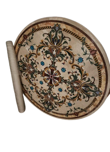 Dessus de table basse en marbre incrustation de micro-mosaïque avec oeuvre complexe de Pietra Dura Mobilier de maison Caractéristique décorative - Product Image 6